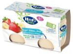 HERO BABY Iaurt cu banana si capsuni, +6 luni, 2x 120 gr, Hero Baby