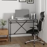 vidaXL Birou, gri sonoma, 100x50x75 cm, lemn prelucrat și fier (826722)