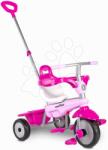 smarTrike Tricicletă cu tijă de ghidare Lollipop Pink SmarTrike cu amortizor și roată liberă roz de la 10 luni (ST6071200)