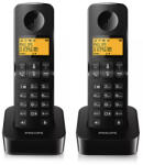 Philips Telefon fix fara fir 2 buc D2602 negru Philips (PH-D2602B/53)