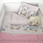  2 részes ágynemű szett- maci és hold - rózsaszín
