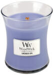 WoodWick Lavender Spa lumânare parfumată cu fitil de lemn 275 g