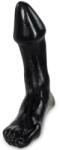 STD Dildo Foot Fetish, PVC, Negru, 23 cm Dildo