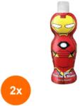 Air Val Set 2 x Gel de Dus si Sampon Copii Iron Man, cu Figurina 1D, 400 ml (ROC-2xAIRVAL00107)