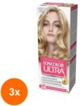 LONCOLOR Set 3 x Vopsea de Par Permanenta Loncolor Ultra 10.1 Blond Cenusiu Deschis, 100 ml