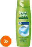 Wash&Go Set 3 x Sampon Wash&Go Anti-matreata, 360 ml