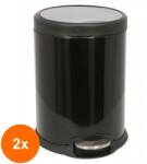 Grunberg Set 2 x Cos pentru Gunoi, cu Pedala, Diverse Culori, Grunberg RY1615 (GUJ-2xRY1615) Cos de gunoi