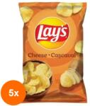 Lay's Set 5 x Chipsuri cu Cascaval Lay's, 60 g