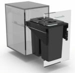 EKOTECH FRONT 40szekrénybe szerelhető szemetes 530 mmmagas 2 vödrös kivitel (950141602)