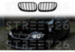Tuning - Specials Grile Centrale compatibil cu BMW Seria 3 E92 E93 Coupe Cabrio LCI (2010-2013) M Design Negru Lucios (6626)