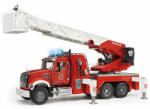 BRUDER - camion de pompieri mack granite cu scara, pompa de apa si sirena (BR02821)