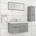 vidaXL Set mobilier de baie, gri beton, lemn prelucrat (3071022)