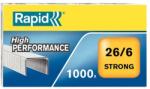 RAPID Tűzőkapocs RAPID Strong 26/6 horganyzott 1000db/doboz - papiriroszerplaza