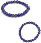  Bratara din Lapis Lazuli Natural - Diametru 54 mm - Rotunda 7-7, 9 mm - 1 Buc - AA