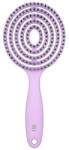 ILU Perie pentru Descalcit si Uscat Parul - Lollipop Candy Purple Detangling Brush - Ilu