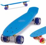 AVEX Skateboard Penny Board pentru copii cu roti din cauciuc, iluminate LED, culoare Albastra (AVX-KX5375_2) Skateboard