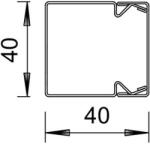 OBO 6246990 LKM40040 canal cablu 40x40x2000 (6246990)