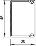 OBO 6026850 WDK canal cablu 30x45mm gri (6026850)