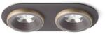 Rendl light studio SHARM R II süllyesztett lámpa barna/gyöngyházarany 230V LED 2x10W 24° 3000K (R13242)