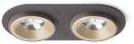 Rendl light studio SHARM R II süllyesztett lámpa gyöngyházarany/barna 230V LED 2x10W 24° 3000K (R13241)