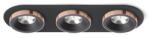 Rendl light studio SHARM R III süllyesztett lámpa fekete/fekete réz 230V LED 3x10W 24° 3000K (R13249)