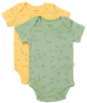BabyCosy Set 2 body-uri Printed, BabyCosy, 50% modal+50% bumbac, Lamaie/Verde (Marime: 6-9 luni) (BC-CSYM11216-6) - babyneeds