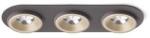 Rendl light studio SHARM R III süllyesztett lámpa gyöngyházarany/barna 230V LED 3x10W 24° 3000K (R13246)