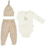 BabyCosy Set 3 piese: body, pantaloni si caciulita Girafa, BabyCosy, 100% bumbac organic (Marime: 3-6 Luni) (BC-CSY5200-3) - babyneeds
