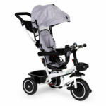 ECOTOYS Tricicleta copii, Ecotoys, cu scaun rotativ, control parental, Gri