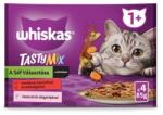 Whiskas 1+ Tasty Mix teljes értékű nedves eledel felnőtt macskáknak 4 x 85 g (340 g)