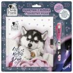 Derform Cleo és Frank kutyás kulcsos napló UV tollal - 16 x 16 cm - Nap time (PKSPCF38)