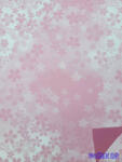  Vízhatlan mintás ív 70x100cm - Kis-Nagy Ötszirmú - Mályva