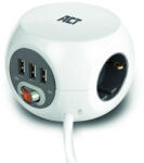 ACT 3 Plug + 3 USB 3 m Switch (AC2410)