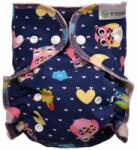 T-Tomi Pant Diaper Changing Set Snaps scutec lavabil tip chiloțel, cu inserție absorbantă Owls 3 - 15 kg 1 buc