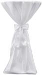 vidaXL Husă de masă albă, 60 cm, cu fundă, 2 buc (241187)