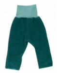 Iobio Popolini Pantaloni din lana merinos organica - wool fleece - Iobio - Emerald (5576)