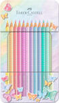 Faber-Castell Set cadou 12 creioane colorate Faber-Castell FC201910, Pastel Sparkle (FC201910)