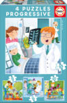 Educa Puzzle Când voi fi mare Educa progresiv 12, 16, 20 şi 25 de piese (EDU17146) Puzzle