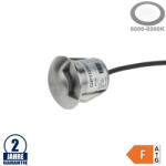 OPTONICA 1, 3W LED süllyesztett padlólámpa mellékhatás Inox 24V IP68 hideg fehér/ 596 (596) - optonica