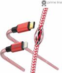 Hama FIC USB-C apa - Lightning apa 2.0 Adat és töltő kábel - Piros (1, 5m) (201562)
