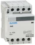 Elmark K40 moduláris kontaktor (mágneskapcsoló) 40A 3NO+1NC (23423)