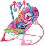 Majlo Toys Baby Rocker 3 az 1-ben vibráló baba pihenőszék, rózsaszín