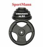 Sportmann Gumírozott súlytárcsa 20kg/31mm Sportmann Súlytárcsa