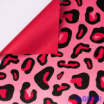  Párducmintás kis foltos fólia ív 58x58cm 20db/cs - Rózsaszín