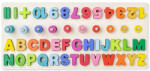 Woodyland Jucarie din lemn - Tabla didactica cu cifre si litere (90223)