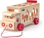 Woodyland Jucarie din lemn - Camion de sortare cu forme (91199)
