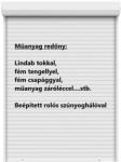 Redőnydiszkont 4. Műanyag KOMBI redőny fém tengellyel, OSZTOTT (RD-kf-k-zs-eo-bb-fk)