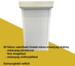 Redőnydiszkont 1. 20 fokos Vakolható külső-lindab tokos műanyag redőny, OSZTOTT (RD-vm-s-g-ko-k-pvc)