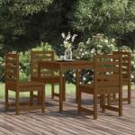 vidaXL Set de masă pentru grădină, 5 piese, maro miere, lemn masiv pin (3154680)