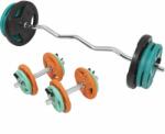 Gorilla Sports 70 kg súlyzó szett rúddal és rugós zárakkal (100763-00009-0046) - kokiskashop